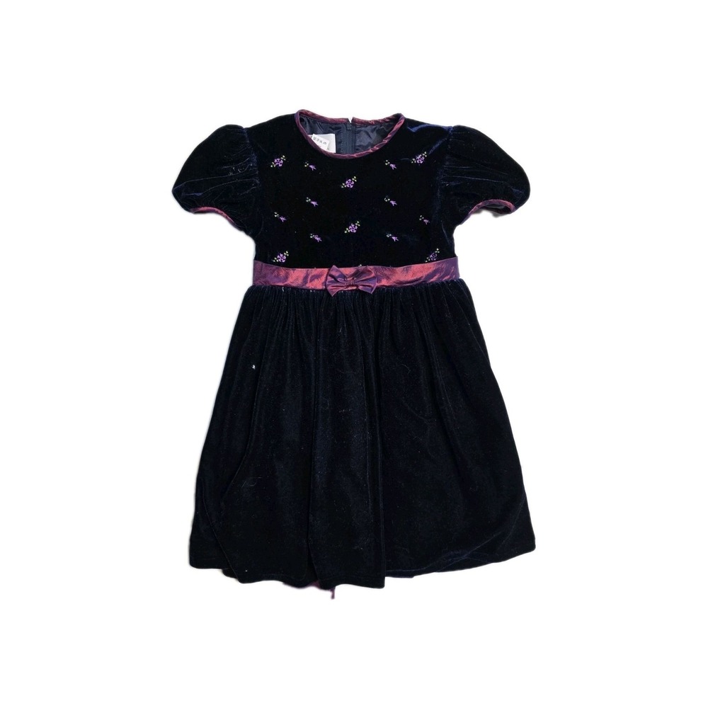 Lauren Marie Designs by Pierson Velvet‎ Navy Blue Dress 6